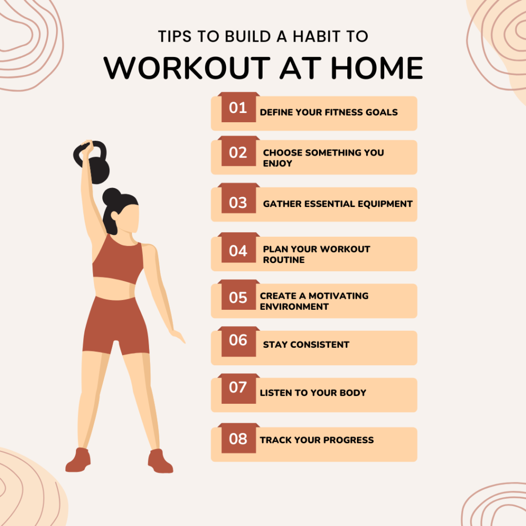 How to make workout a habit. Home workout tips