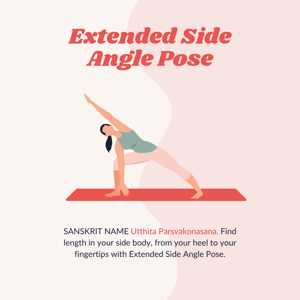 Yoga Extended Side Angle Pose for Toned and Strong Legs