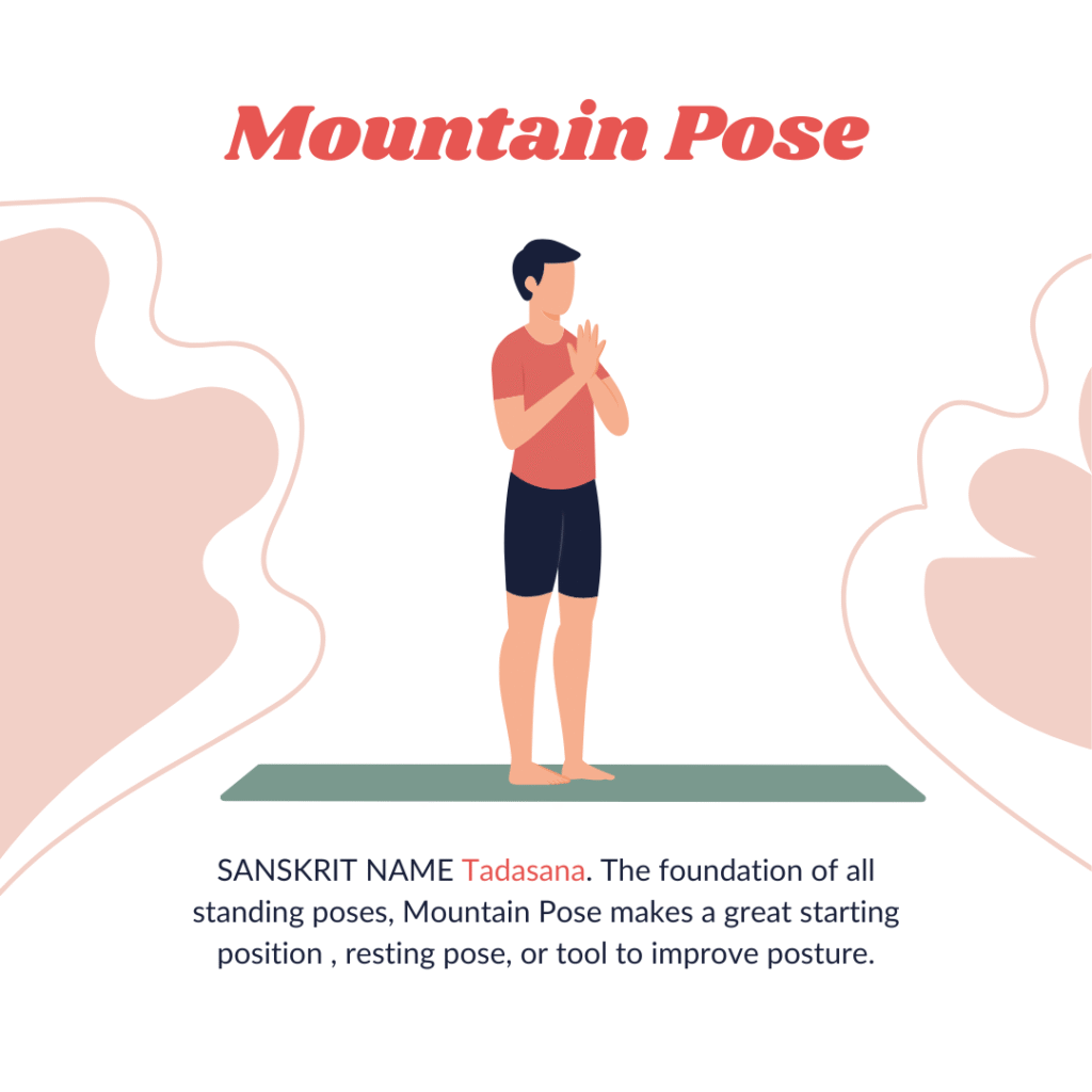 novice yoga poses - mountain pose
