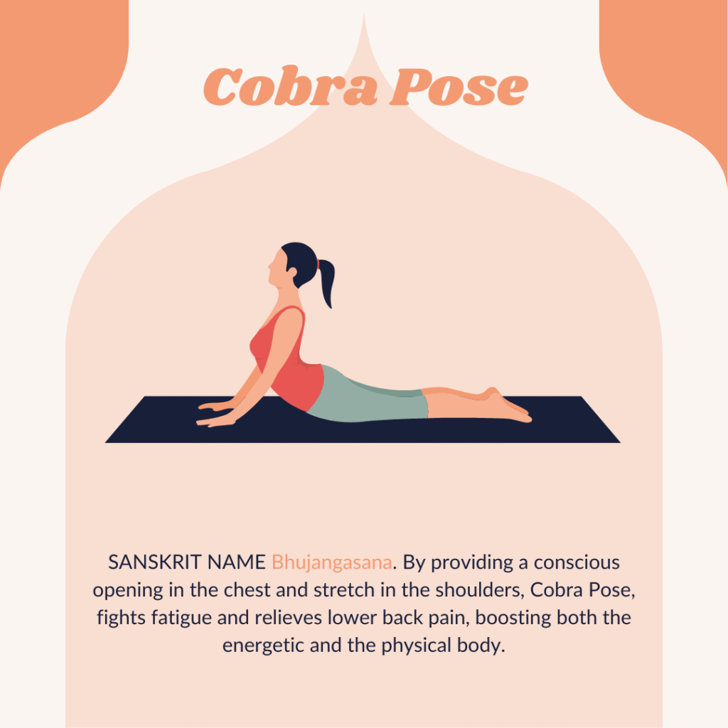 yoga for lower back pain: cobra pose