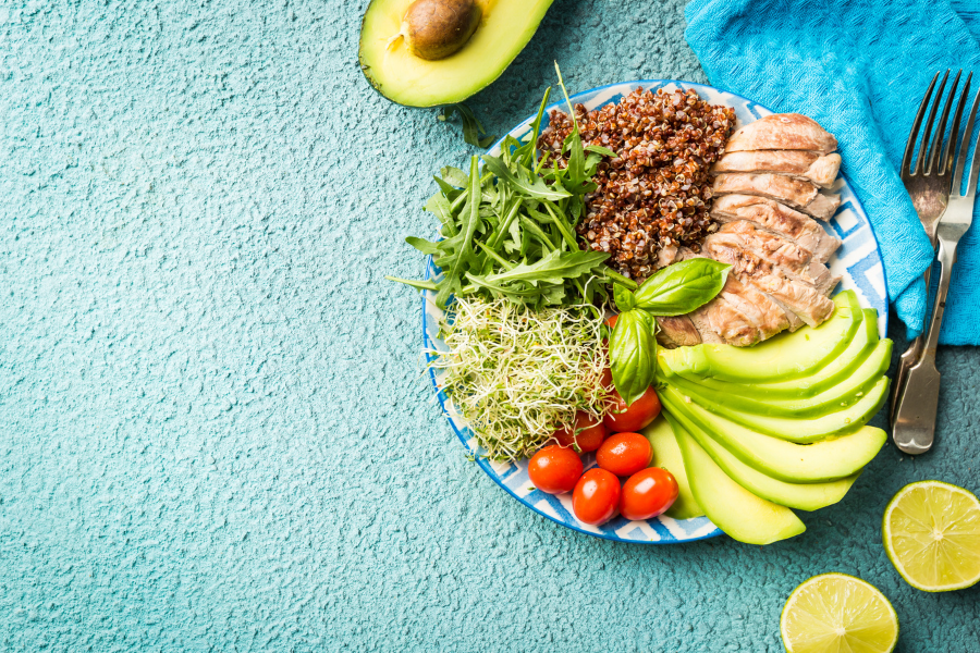eating out healthy choices - Balanced plate