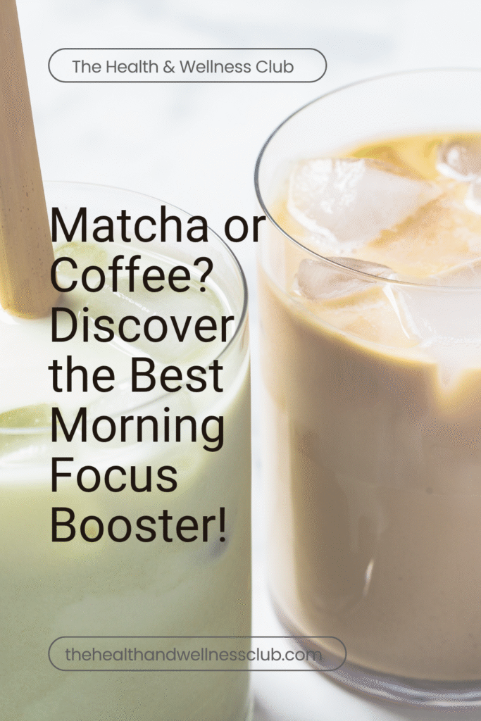 matcha or coffee for morning focus