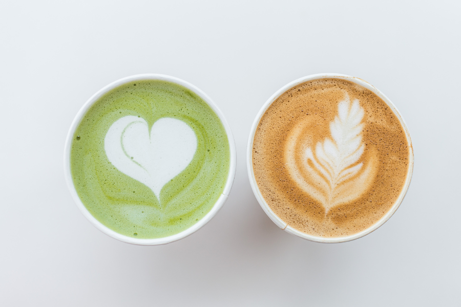 matcha or coffee for better morning focus