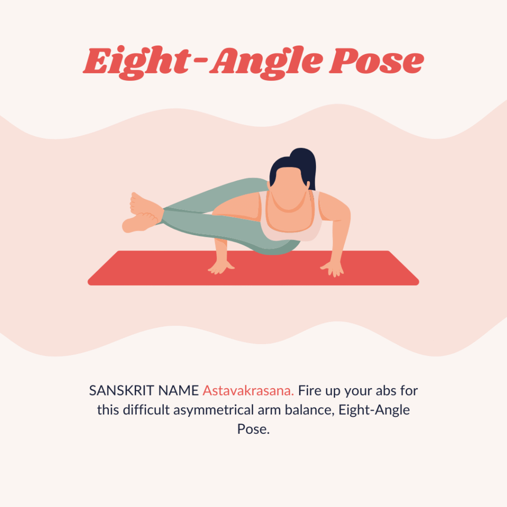 Astavakrasana - yoga pose - eight angle pose