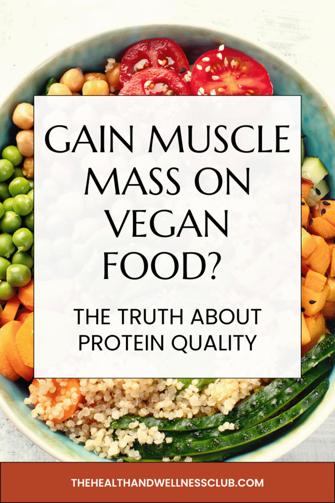 Gain muscle mass on vegan food - plant-based diet