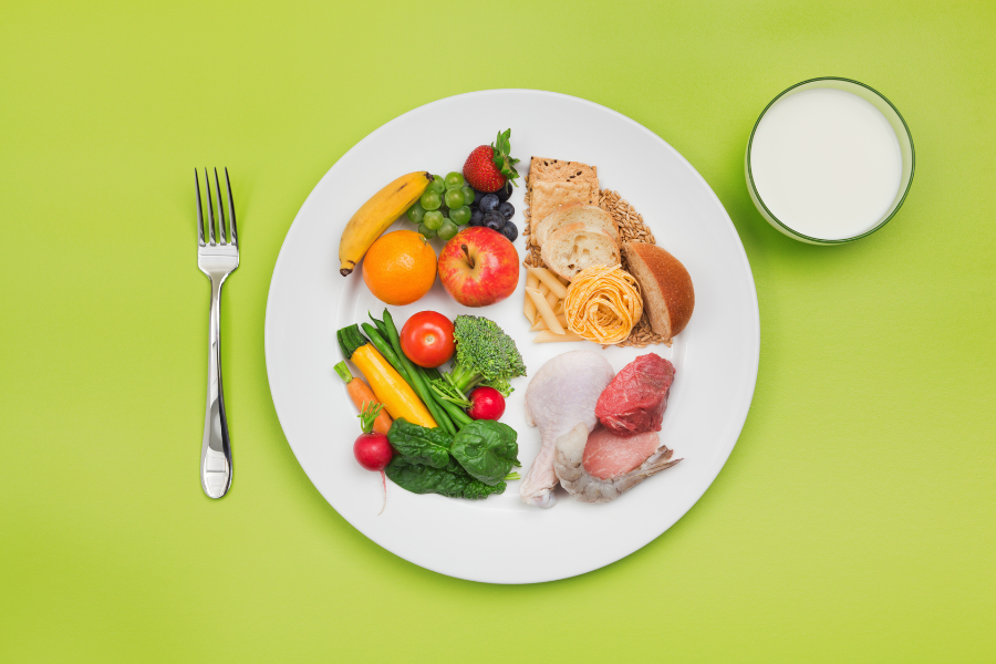 healthy plate for better energy and focus