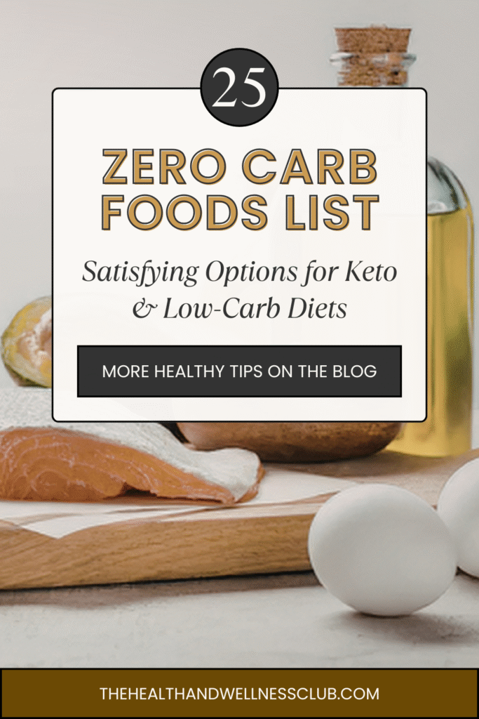 top 25 zero carb foods for keto and low-carb diets
